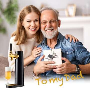 GREEN HOUSE: Draft Pour Beer Dispenser & Ultra Fine Foam Maker - Mini Kegerator for Home. Draft Pour...