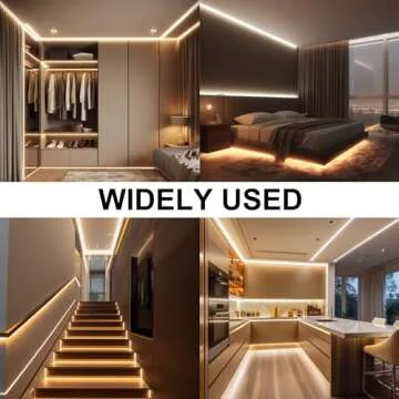 Dimmable COB LED Strip Lights - 32.8ft Warm White Glow