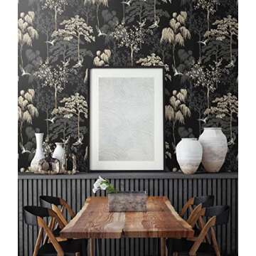NextWall Bird Garden Peel and Stick Wallpaper - Design Flexibility
