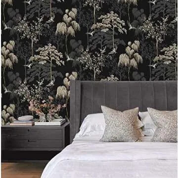 NextWall Bird Garden Peel and Stick Wallpaper - Design Flexibility
