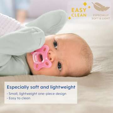 MAM Comfort Pacifiers, Newborn Pacifiers, 2 Count (Pack of 1) MAM Pacifiers 3-12 Months, Best Pacifier for Breastfed Babies, Boy Silicone Pacifier