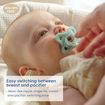 MAM Comfort Pacifiers, Newborn Pacifiers, 2 Count (Pack of 1) MAM Pacifiers 3-12 Months, Best Pacifier for Breastfed Babies, Boy Silicone Pacifier