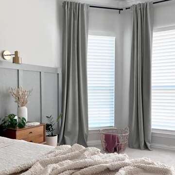 INOVADAY Blackout Curtains - Stylish Thermal Room Darkening Drapes