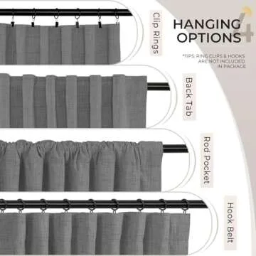 INOVADAY Blackout Curtains - Stylish Thermal Room Darkening Drapes