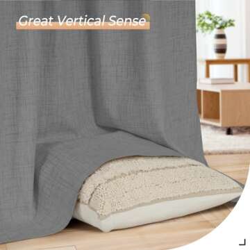 INOVADAY Blackout Curtains - Stylish Thermal Room Darkening Drapes