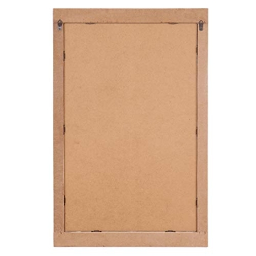 Patton Wall Decor Distressed White Reclaimed Wood Mirror