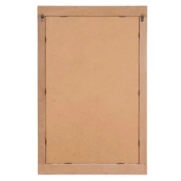 Patton Wall Decor Distressed White Reclaimed Wood Mirror