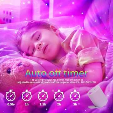 Star Projector, Galaxy Projector for Bedroom, Night Light Projector with Timer and Remote Control, Adjustable Speed and Brightness, for Aurora Projector for Bedroom, Living Room and Home Theater