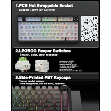 AULA F75 Pro Wireless Mechanical Keyboard with RGB