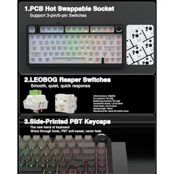 AULA F75 Pro Wireless Mechanical Keyboard with RGB