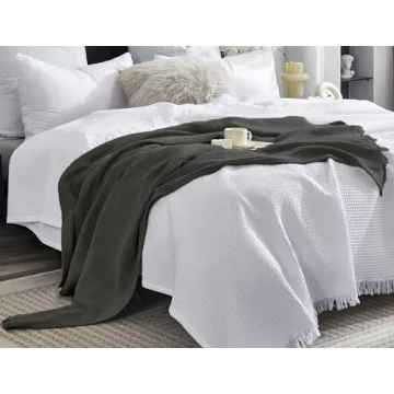 KyraHome Muslin Throw Blanket - Soft, Lightweight Comfort