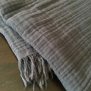 KyraHome Muslin Throw Blanket - Soft, Lightweight Comfort
