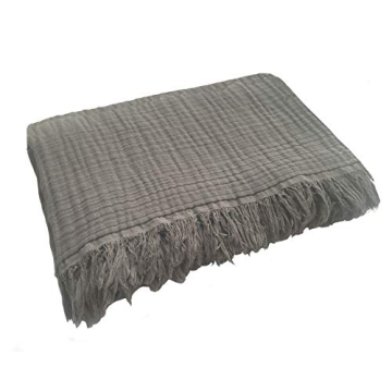 KyraHome Muslin Throw Blanket - Soft, Lightweight Comfort