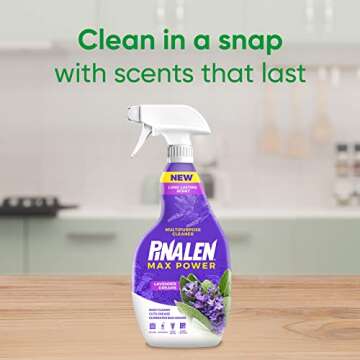 PINALEN Max Power Lavender Dreams Multipurpose Cleaner Spray, Kitchen, Floor, Bathroom and Surface C...