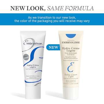 Embryolisse Hydra-Cream Light Moisturizer, Refreshing Gel Cream with Hyaluronic Acid & White Water L...