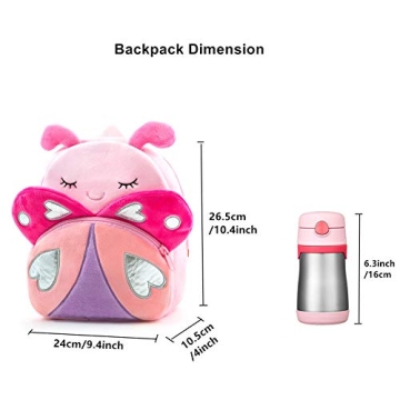 Cute Toddler Plush Animal Backpack for Travel
