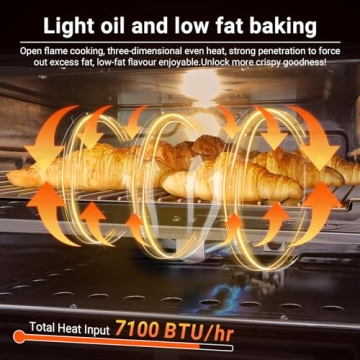 AMZCHEF 17" RV Gas Range Oven - Compact & Efficient