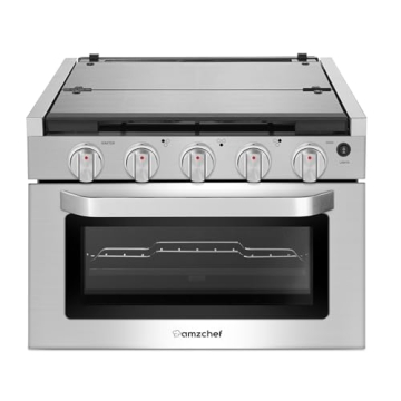 AMZCHEF 17" RV Gas Range Oven - Compact & Efficient