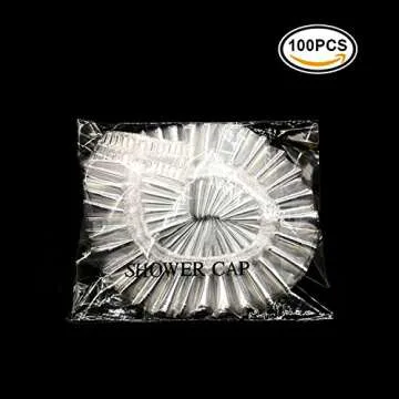 100 Pcs Disposable Thick Shower Caps for Home and Spa