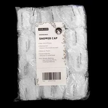 100 Pcs Disposable Thick Shower Caps for Home and Spa