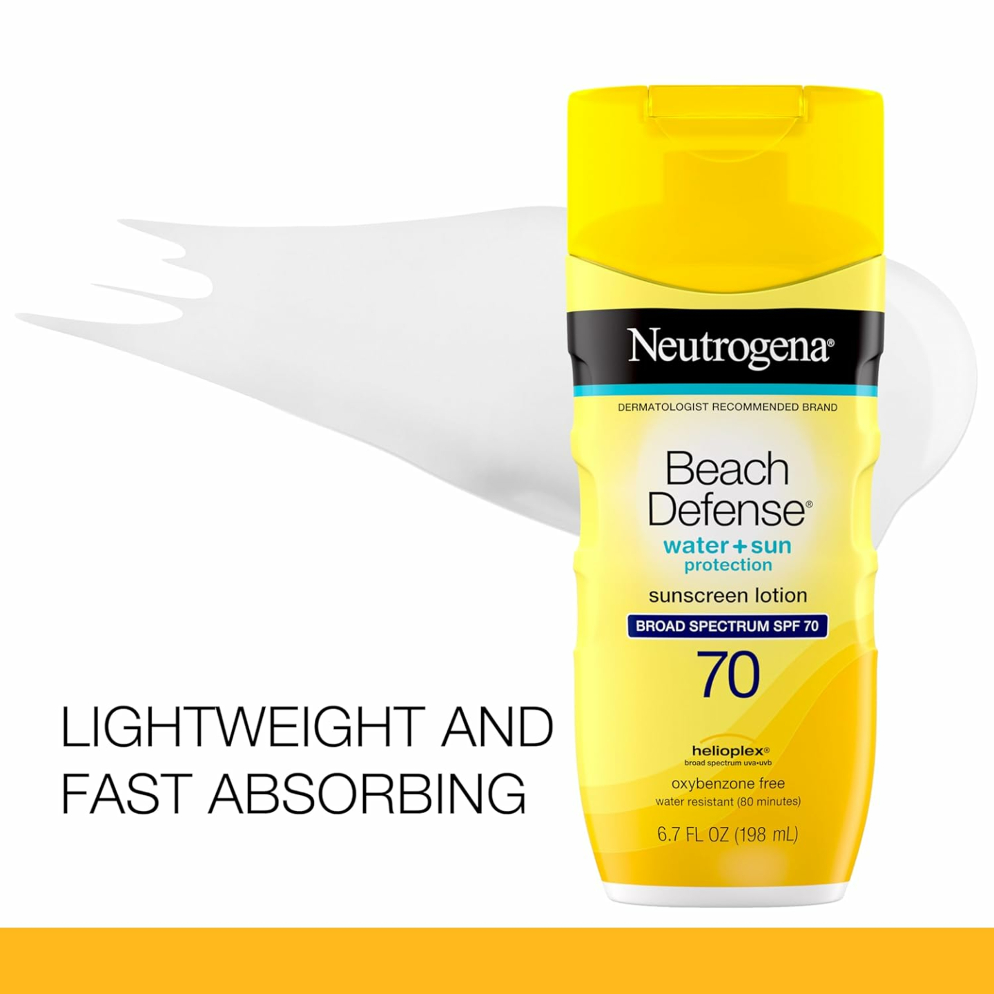 Neutrogena Beach Defense SPF 70 Sunscreen for Sun Safety