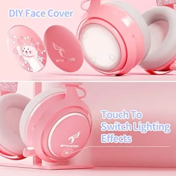 EASARS Cat Ear RGB Headset with 7.1 Surround Sound