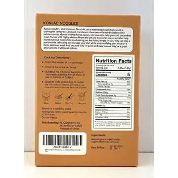 Apexy Organic Shirataki Konjac Noodle with Organic Oat Flour 42.24oz 8 Pouches Inside Healthy Diet, Low Calorie, Low-Carb Gluten Free, Vegan, Keto and Paleo-Friendly. (Spaghetti and Fettuccine Shape Combo)