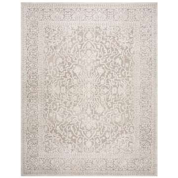 SAFAVIEH Reflection Collection Area Rug - 8' x 10', Beige & Cream, Vintage Distressed Design, Non-Sh...