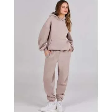 ANRABESS Women's Oversized Tracksuit Set - Chic & Cozy Lounge Outfit
