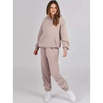 Cozy ANRABESS Oversized Tracksuit Set for Stylish Comfort