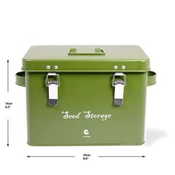 GLOCHYRA Seed Storage Box with Envelopes and Labels