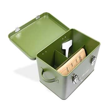 GLOCHYRA Seed Storage Box with Envelopes and Labels