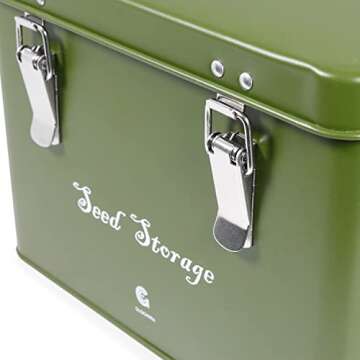 GLOCHYRA Seed Storage Box with Envelopes and Labels