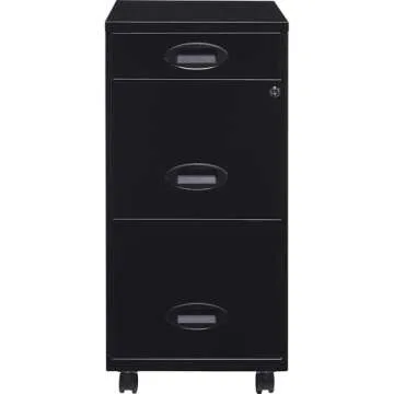 Lorell 3-Drawer Mobile Filing Cabinet - Stylish Storage Solutions