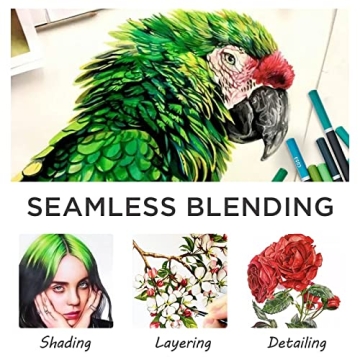 PRINA 120 Colors Colored Pencils Set for Drawing and Coloring