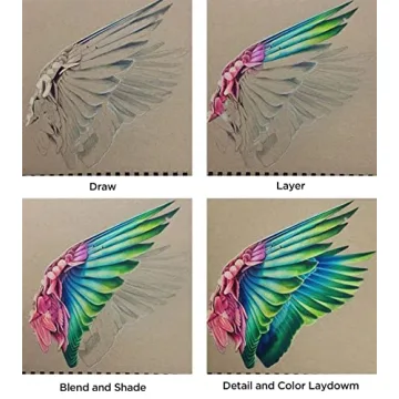 PRINA 120 Colors Colored Pencils Set for Drawing and Coloring