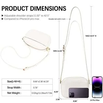 CLUCI Crossbody Bags for Women, Vegan Leather Cross body Wallet Purse Adjustable Strap, Women's Small Over Shoulder Handbag