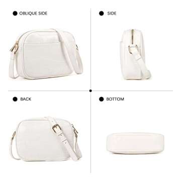 CLUCI Crossbody Bags for Women, Vegan Leather Cross body Wallet Purse Adjustable Strap, Women's Small Over Shoulder Handbag