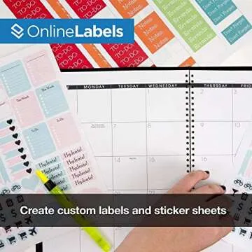 Sticker Paper, 2,000 Sheets, White Matte, 8.5" x 11" Full Sheet Label, Works with Inkjet and Laser Printer, Compatible with Electronic Cutting Machines, OL177WX, OnlineLabels