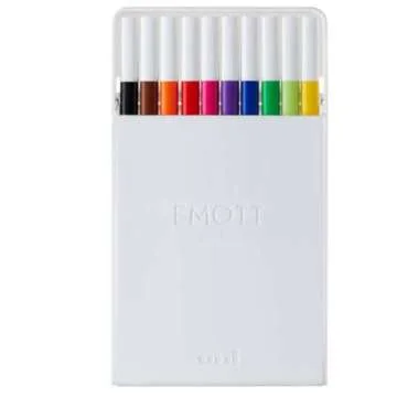 Emott Fineliner Pen Set #1, 10-Colors, Assorted