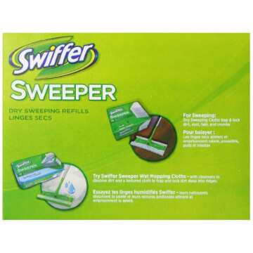 Swiffer Sweeper Dry Sweeping Cloths, Mop and Broom Floor Cleaner Refills, Febreze Lavender Vanilla and Comfort Scent, 16 Count