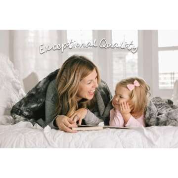 Chanasya Premium Wolf Faux Fur Throw Blanket - Soft, Fuzzy Sherpa & Minky Throw Blanket - for Bed or Couch - 50" x 65” - Gray