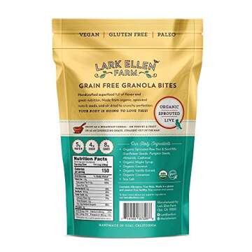 Lark Ellen Farm Vanilla Cinnamon Granola Bites - Healthy Snack Delight, 8 Ounce