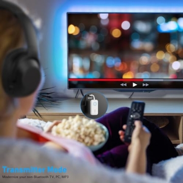 YMOO Bluetooth 5.3 Transmitter Receiver for TV and Airplane