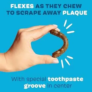 Barkbox Bright Durable Dog Dental Kit for Tough Chewers, 15 Chew Sticks & Toothpaste - Medium Breeds