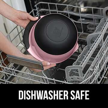 Gorilla Grip Mixing Bowls Set of 2, Slip Resistant Rubber Bottom, Nesting Baking Bowl, Soft Wide Handle, Easy Pour Spout, Electric Mixer and Dishwasher Safe, Kitchen Essentials, 5 QT, 3 Quart, Pink