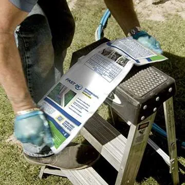 Fast 2K Fence Post Mix and Concrete Alternative and Replacement for Fence Post and Mail Post Installs. 32.8 oz Bag of Expanding Composite Footing Compound