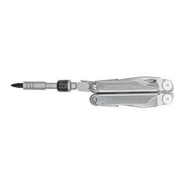 LEATHERMAN, Ratchet driver, fits both flat bits and standard ¼ inch bits.