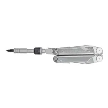 LEATHERMAN, Ratchet driver, fits both flat bits and standard ¼ inch bits.