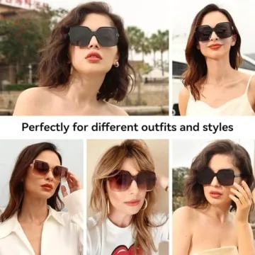 Dollger Oversized Sunglasses Stylish UV Protection for All